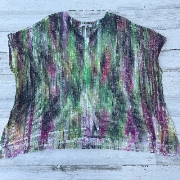 Jess & Jane Swim Coverup Layering Over Tank Top Artistry Piece Womens Large Art - Picture 11 of 13